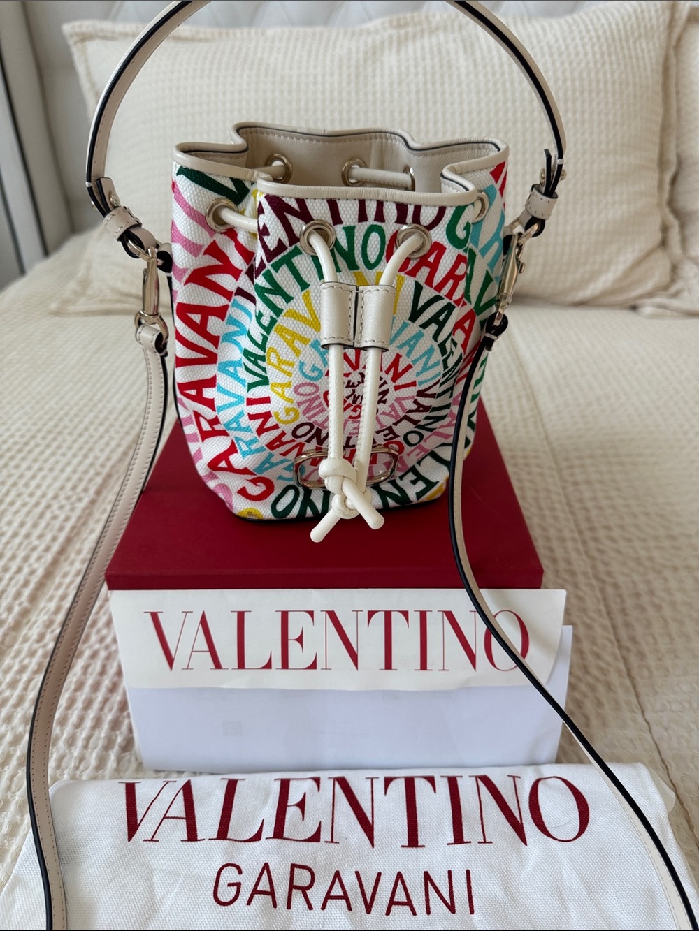 Valentino Garavani Multicolor Mini Bucket Bag
